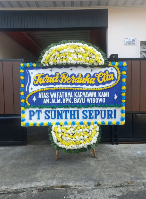 Papan Bunga Duka di Pondok Labu
