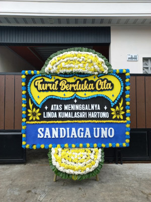 Papan Bunga Duka di Pondok Labu
